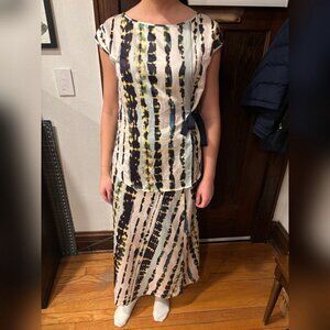 Lysse Wrap Maxi Skirt and Top Matching Set